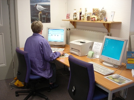 Internet-PCs in der Stadtbücherei Bredstedt